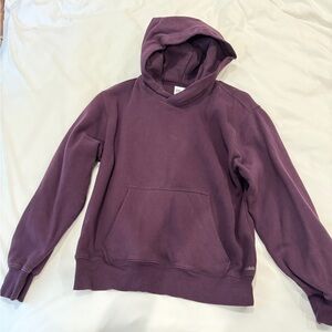 TNA Aritzia maroon purple fleece hoodie size small 💜
